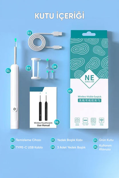 BreatheBuddy™ Kameralı Akıllı Kulaklık Temizleme Kiti